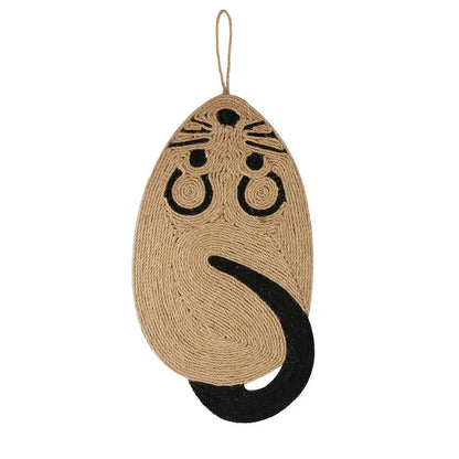 Pet cat toys, mouse sisal cat scratching board, hangable cat bed pad, scratch-resistant and non-shedding
