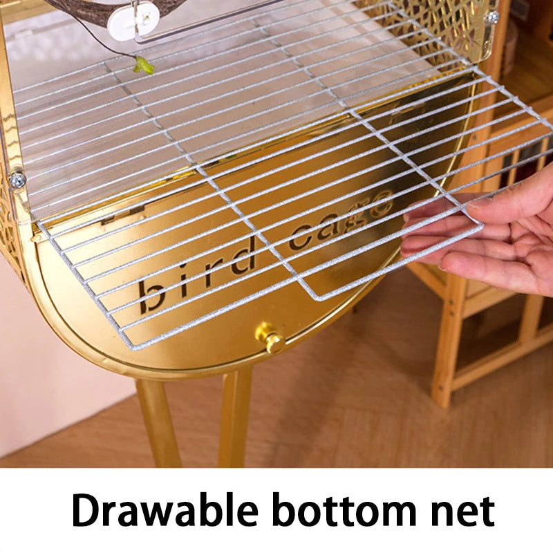 Large Bird Cages Canaries Parrot Houses Luxury Decorative Display Birds Cage Interior Transparent Parakeet Habitats Villa