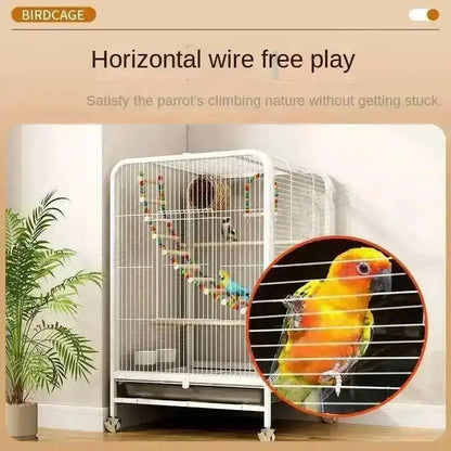 Villa Cage Large Breeding Bird Bird Tiger Skin Parrot Cage Xuan Phoenix Parrot Cage Hachiko Luxury Large Special