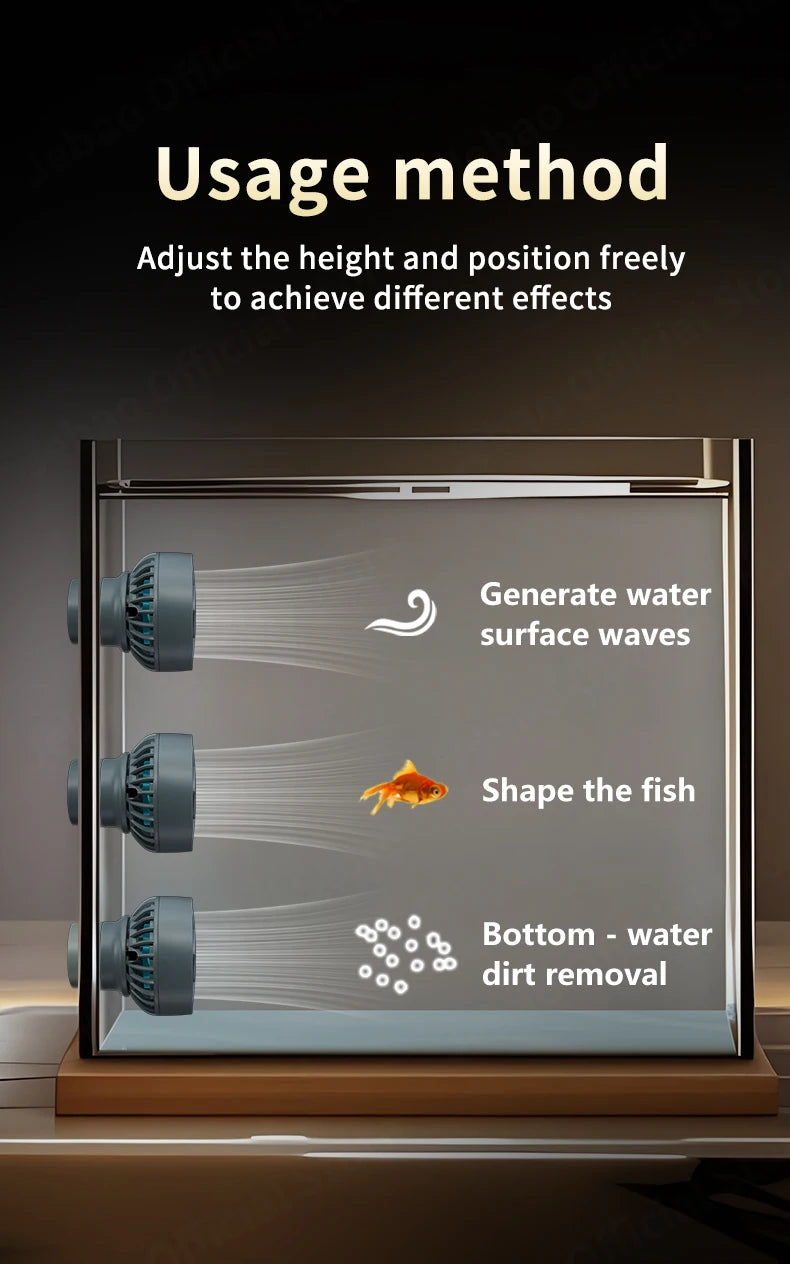 Jebao Jecod DLW Series Aquarium Smart Wave Maker Flow Pump with WiFi LCD Controller for Fish Tank