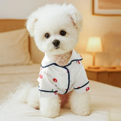 Soft Silk Pet Pajamas Cozy Home Sleepwear For Small Dogs & Cats Shirt Clothes 2026 Summer New
