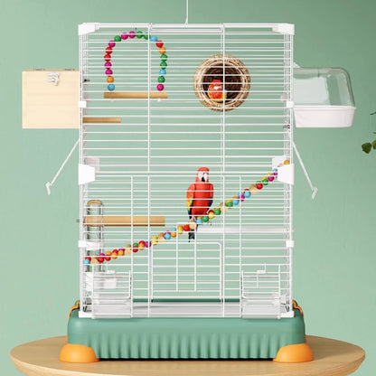 Parrot Cage Large Space Luxury Iron Household Bird Cage Desktop Myna Thrush Cockatiel Nest Home Decorative Parrot Cages House