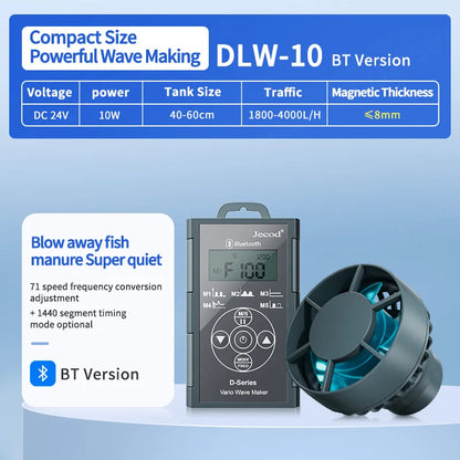 Jebao Jecod DLW Series Aquarium Smart Wave Maker Flow Pump with WiFi LCD Controller for Fish Tank