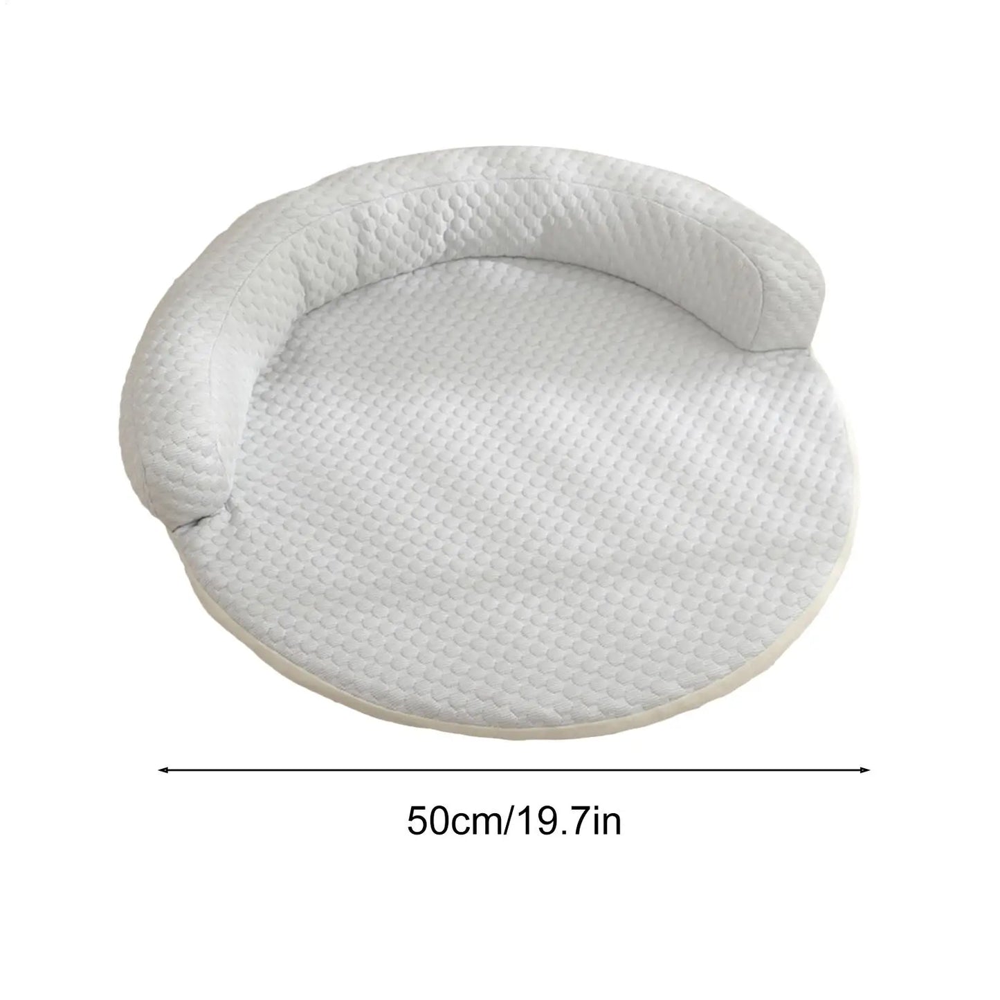 1pcs New Product Summer Pet Cool Pad Dog Kennel Summer Iced Bean Breathable Cool Pet Mat Round Cat Cushion Dog Bed Supplies