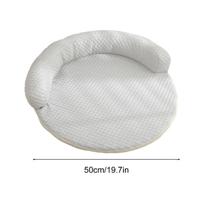 1pcs New Product Summer Pet Cool Pad Dog Kennel Summer Iced Bean Breathable Cool Pet Mat Round Cat Cushion Dog Bed Supplies
