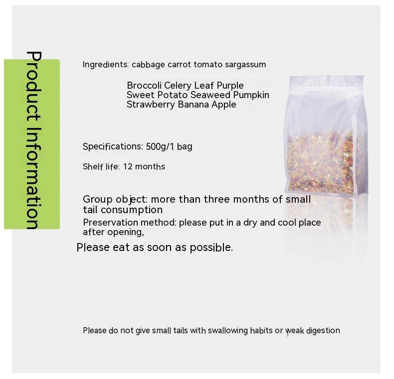 Pet snacks fruits and vegetables dried vegetables dog food mate mixed dehydrated freeze dried nutritious food