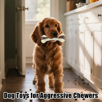 1pcs Dog Toys Eat Play Nylon+Leather Bone Stick Teething Stick Dog Toy Bite Gum Bone Resistant Bite Chewing Pet Supplies