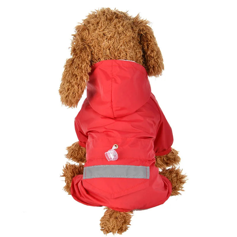 Breathable Dog Raincoat Waterproof Jumpsuit Reflective Rain Coat Sunscreen Dog Outdoor Clothes Jacket for Small Dog Pet Products