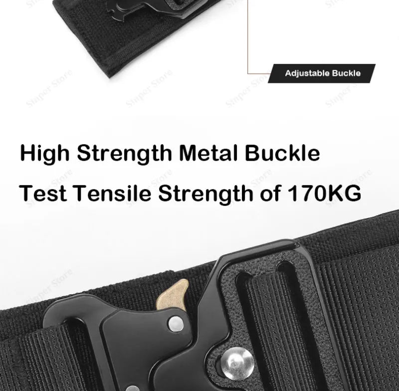 Tactical Dog Collar Adjustable Military Training Nylon Dog Collar with Control Handle and Heavy Metal Buckles for Large Dogs