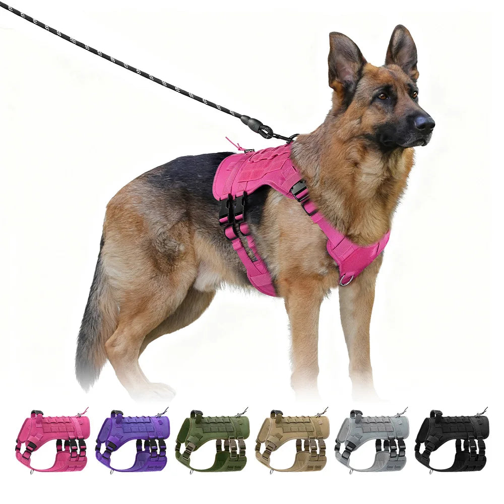 No Pull Dog Harness with Handle Soft Padded Vest Easy Control Reflective for Small Medium Large Dogs Outdoor Walking Training