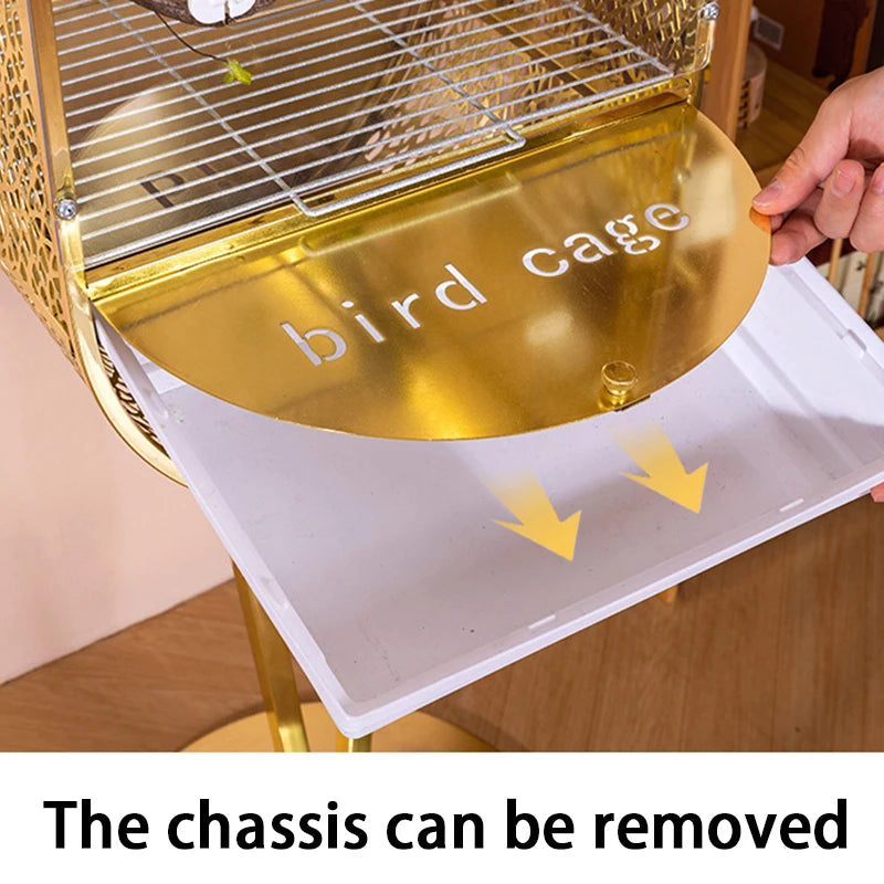Large Bird Cages Canaries Parrot Houses Luxury Decorative Display Birds Cage Interior Transparent Parakeet Habitats Villa