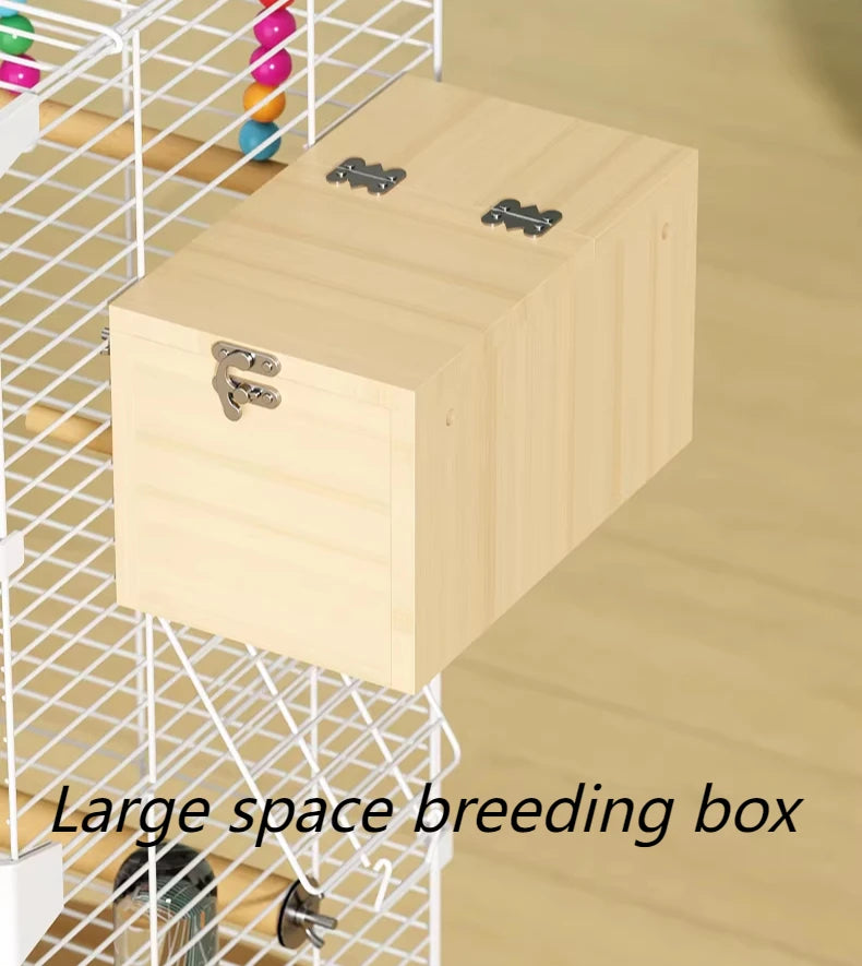 Parrot Cage Large Space Luxury Iron Household Bird Cage Desktop Myna Thrush Cockatiel Nest Home Decorative Parrot Cages House