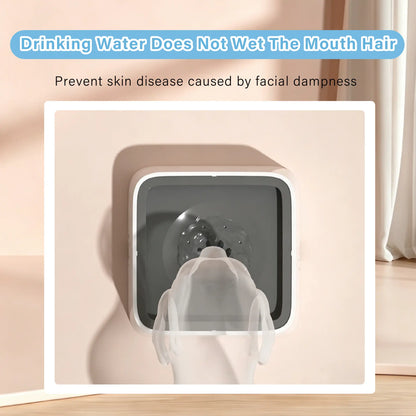 Floating Pet Bowl 1L Pet Water Dispenser ABS Plastic Pet Drinking Bowl Keeps Fur Dry for Long-Haired Pets Drinking Dispenser