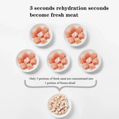 Pet freeze-dried meat snacks chicken beef duck quail chicken small breast 500g dog cat snacks