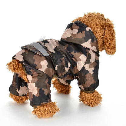 Breathable Dog Raincoat Waterproof Jumpsuit Reflective Rain Coat Sunscreen Dog Outdoor Clothes Jacket for Small Dog Pet Products