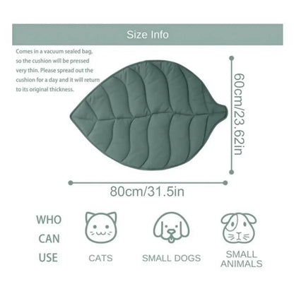 Cat Bed Mat Leafs Shape Pet Blanket Soft Puppy Sleeping Pad Washable Non-Slip Room Decor Floor Rug For Dogs Cats Pet Supplies