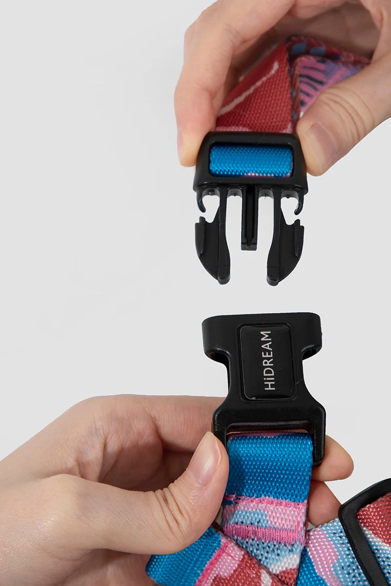 Premium Explorer Harness Y-Shaped Dog HarnessAdjustable Durable Nylon Soft Padding Metal Buckles and Leather Handle for Pets