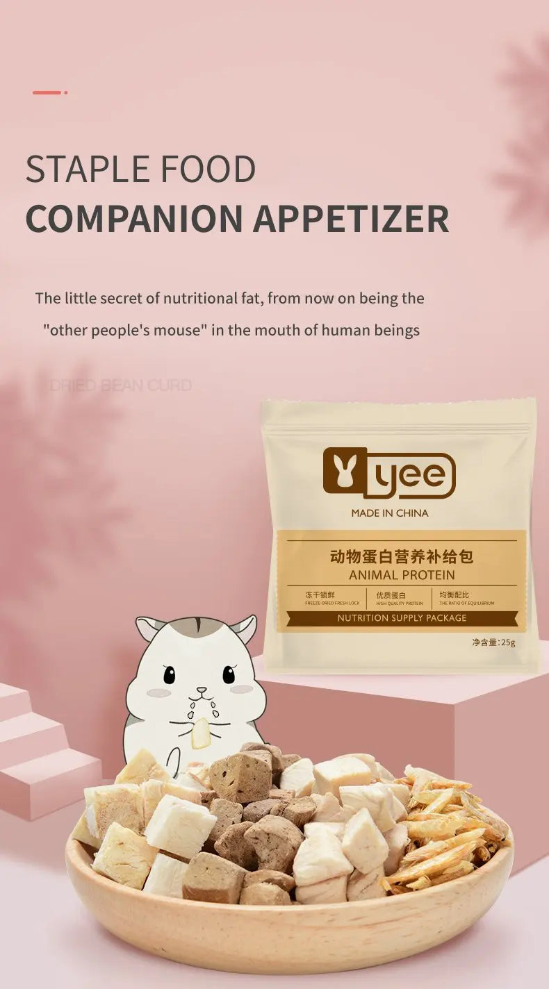 Hamster Snacks Freeze-dried Chicken Breast Freeze-dried Cat Dog Nutritional Snacks Wholesale High Protein Pet Snacks