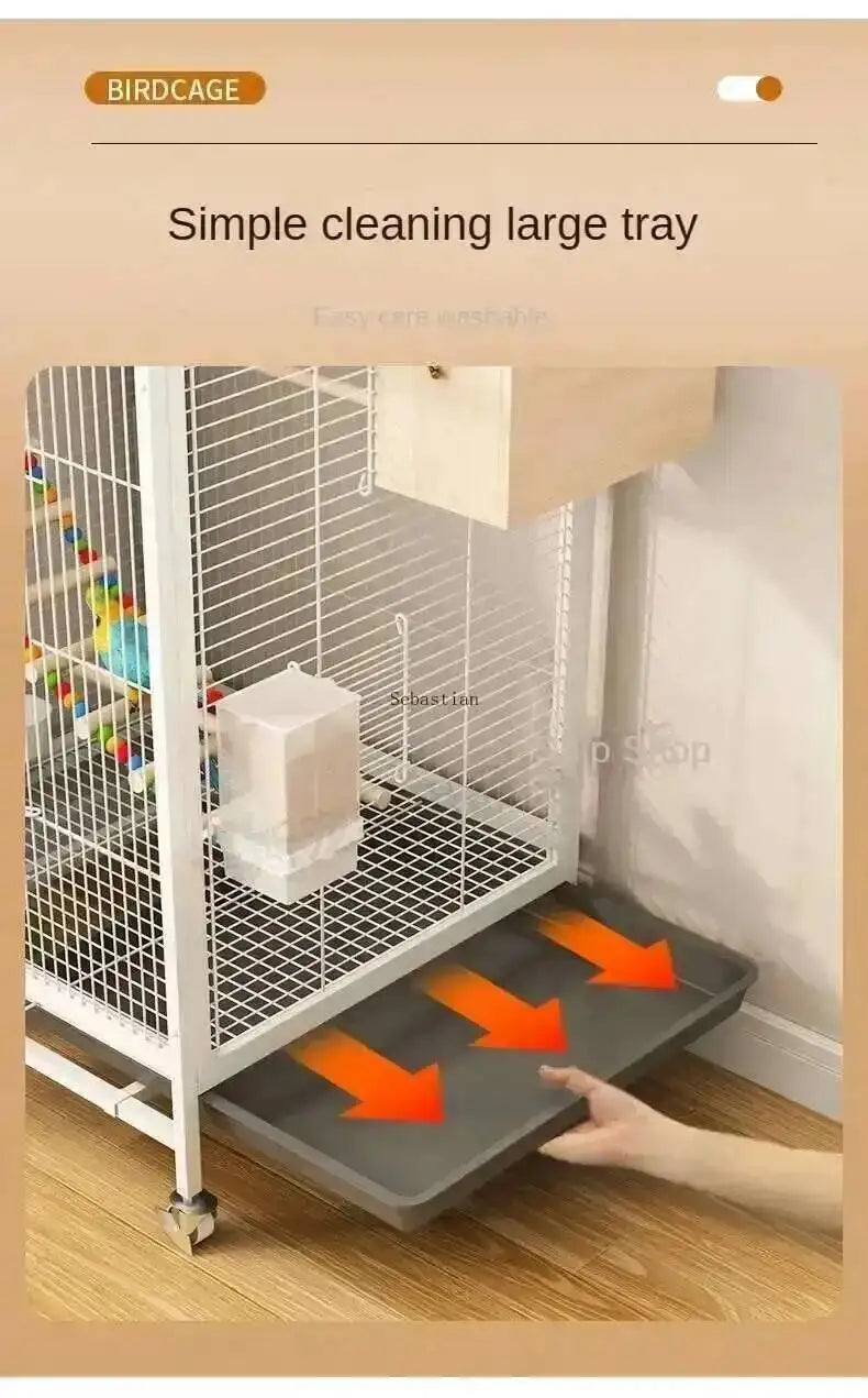 Villa Cage Large Breeding Bird Bird Tiger Skin Parrot Cage Xuan Phoenix Parrot Cage Hachiko Luxury Large Special