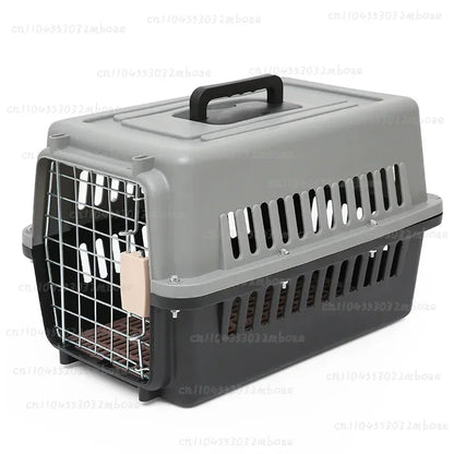 Outdoor Large Plastic Cat CageLarge Airline Pet CageCat Shipping Box Portable Pet Supplies