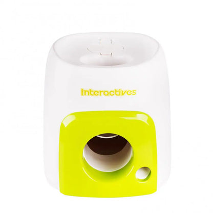 Automatic Dog Ball Launcher with Food Reward - Smart Tennis Ball Thrower Machine for Dogs, Interactive Pet Toy with Chase Traini