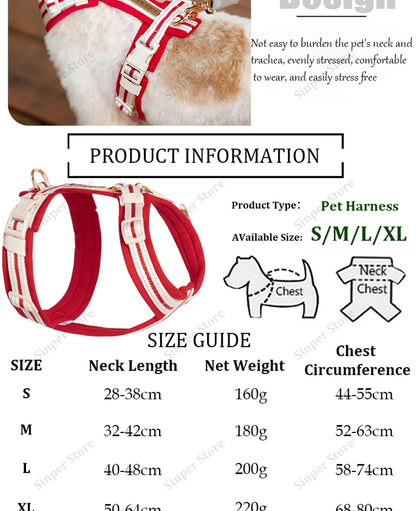 Adjustable Dog Vest Harness Breathable No Pull Harness for Small, Medium Large Dogs Harness for Walking Jogging Easy Step-in