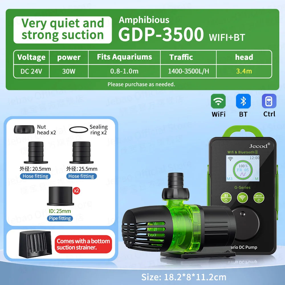 Jebao Jecod GDP Series Fish tank Smart Pump with WiFi BT for Freshwater And Saltwater Aquariums