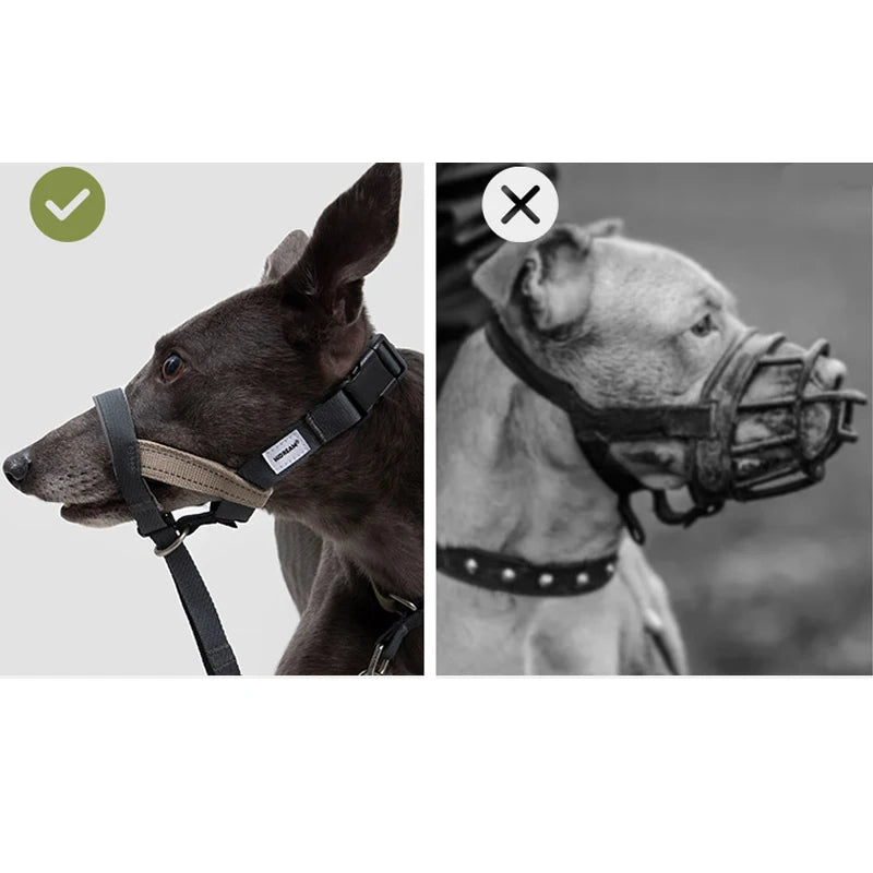 Soft Dog Head Collar Patented Padded No Pull Head Halter Training Nose Leash with Safety Link for Medium Large Dogs Adjustable