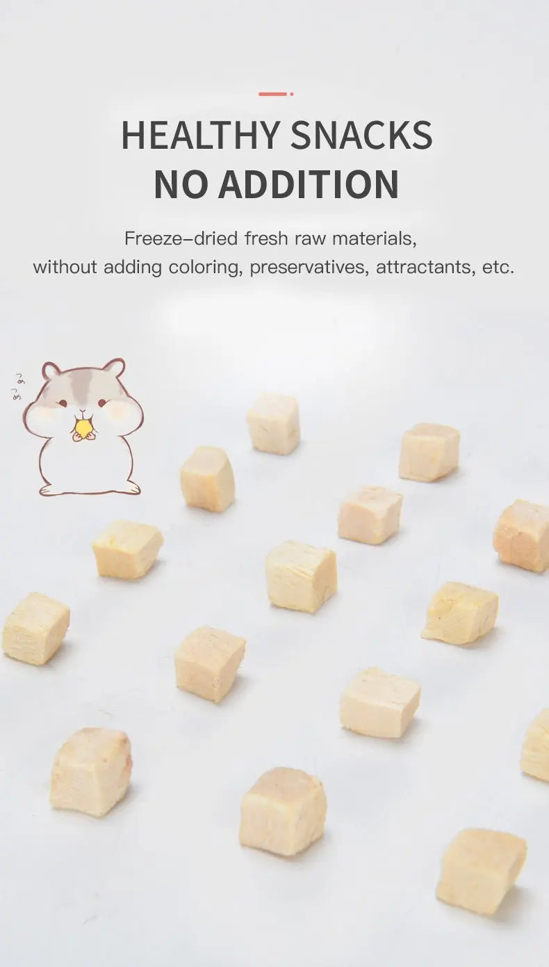 Hamster Snacks Freeze-dried Chicken Breast Freeze-dried Cat Dog Nutritional Snacks Wholesale High Protein Pet Snacks