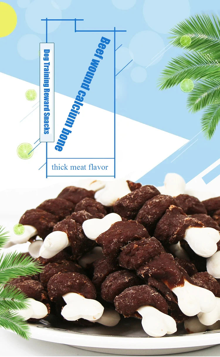 Dog snacks beef tooth cleaning bone wound calcium bone dog grinding stick dog chewing gum pet food