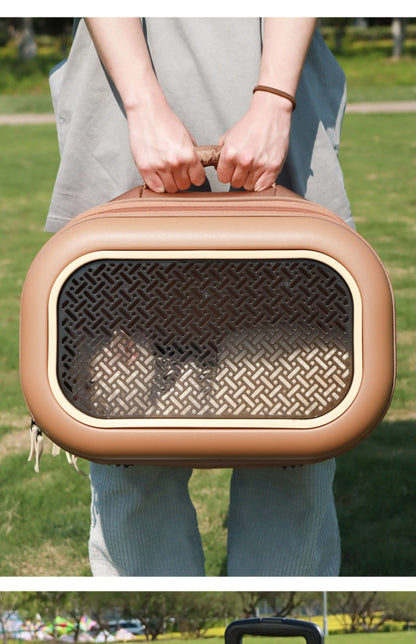 Cat bag, portable outdoor cat box, one shoulder crossbody, small cat space cabin, large capacity cat carrying bag, pet suitcase