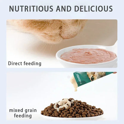 45-Piece Value Pack Cat SticksCat Snacks with Nutrients for Weight GainMoist Food Suitable for Adult KittenHydrating Meat Sticks