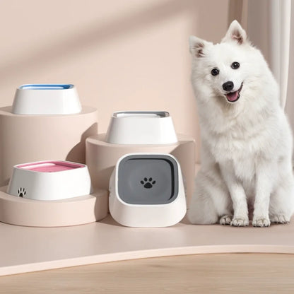 Floating Pet Bowl 1L Pet Water Dispenser ABS Plastic Pet Drinking Bowl Keeps Fur Dry for Long-Haired Pets Drinking Dispenser
