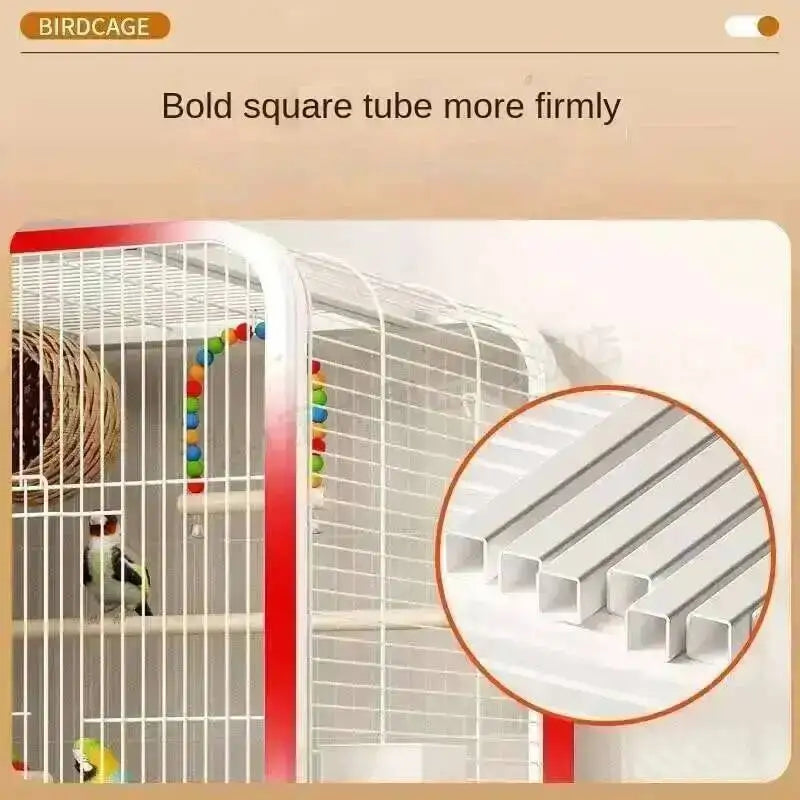 Villa Cage Large Breeding Bird Bird Tiger Skin Parrot Cage Xuan Phoenix Parrot Cage Hachiko Luxury Large Special