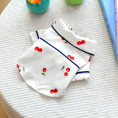 Soft Silk Pet Pajamas Cozy Home Sleepwear For Small Dogs & Cats Shirt Clothes 2026 Summer New