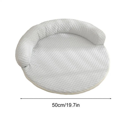 1pcs New Product Summer Pet Cool Pad Dog Kennel Summer Iced Bean Breathable Cool Pet Mat Round Cat Cushion Dog Bed Supplies