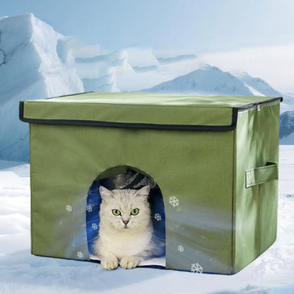 Cooling Outdoor Cat House Portable Cat Air Conditioning House Cold Sleeping Enclosure Pet Supply For Travel Indoor Bedroom