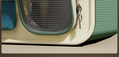 Cat bag out large capacity suitcase multi-cat pet portable cat multi-function wheel trolley case transparent backpack