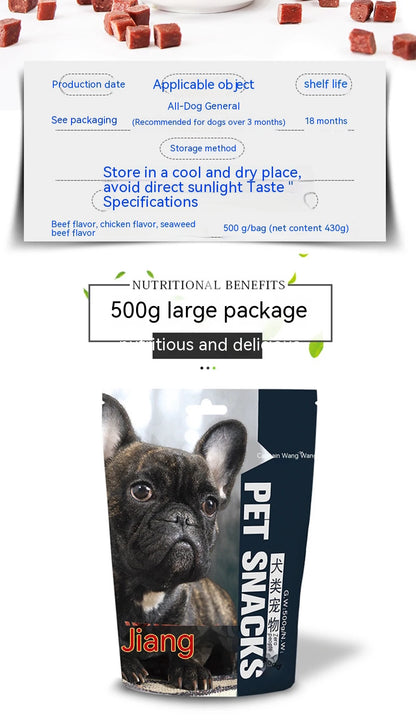 Pet snacks dog food beef grains 430g dog training snacks dog beef grains teddy snacks chicken grains