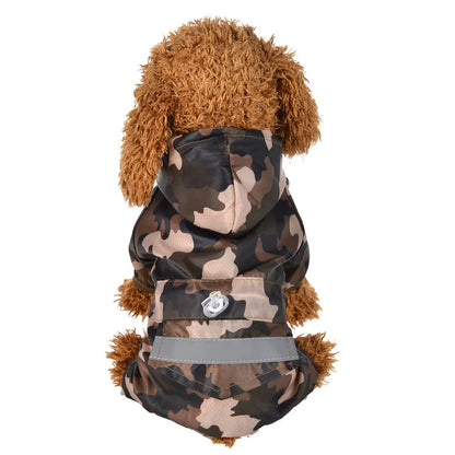 Breathable Dog Raincoat Waterproof Jumpsuit Reflective Rain Coat Sunscreen Dog Outdoor Clothes Jacket for Small Dog Pet Products