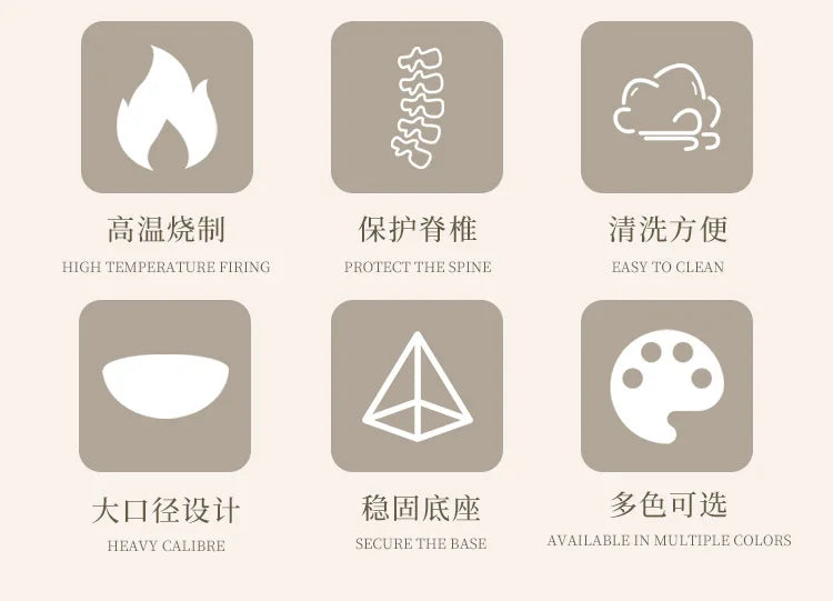Tulip-shaped ceramic cat food bowl for pets prevent tipping over, and reduce the risk of blackening at the bottom of the bowl