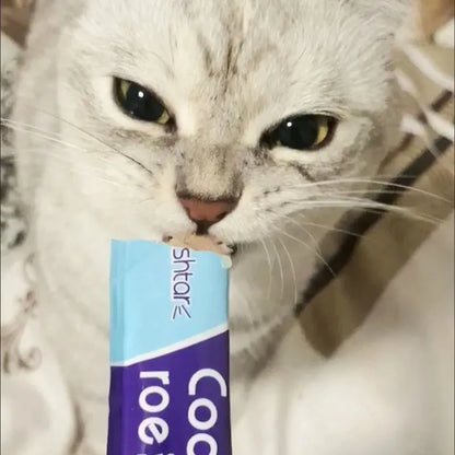 High quality  Mixed Flavor 30 Strips Cat Strips Young Cat Wet Food Pack Nutrition Abalone Tuna Chicken Formula Cat Liquid Snacks
