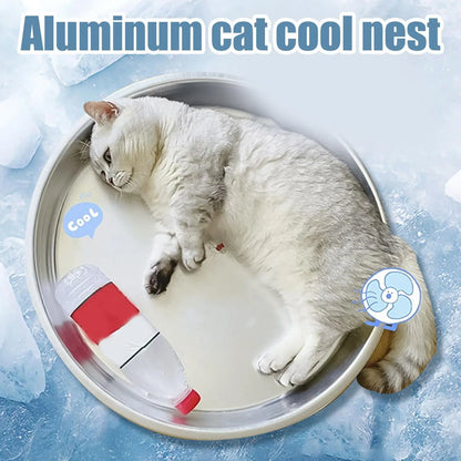Aluminum pet cooling bed Say goodbye to the hot weather Strong and scratch-resistant tear-resistant durable pet bed supplies