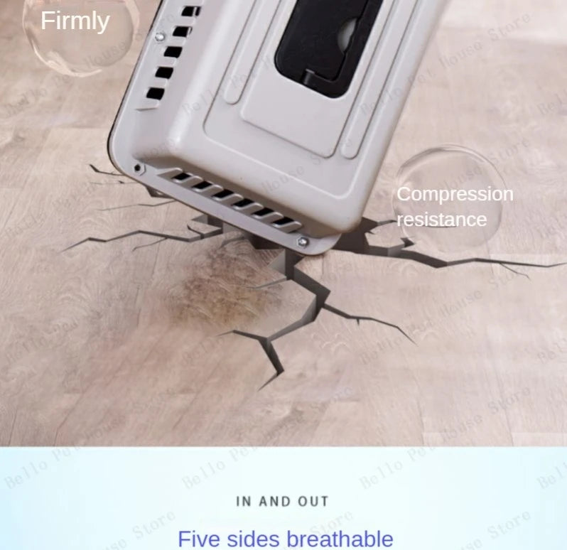 Sturdy Pet Airline Box Ventilated Dog Shipping Box Multi-purpose Cat Cage Portable Pet Transport Cage Pet Supplies