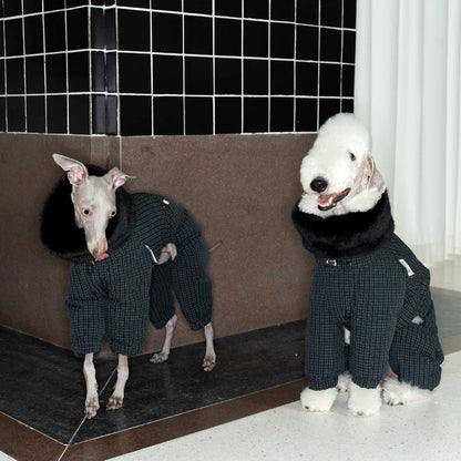Fashion Down Coating Winter Clothes Warm and Windproof Ecological Cotton Clothes Italy Greyhound Pet Products Dog Onesie Leisure