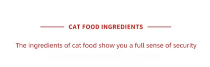 Cat food manufacturers into cats kittens universal fresh meat without grain full price bulk cat staple food 500g