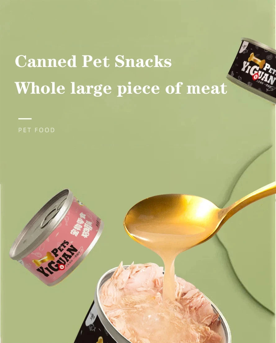 Canned cat snacks canned dog beef canned chicken canned pet wholesale pet snacks