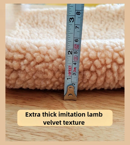 Thickened Lamb Wool Two in One Dog Cotton Coat Windproof Warm Coat High Necked Large Dog Outdoor Trendy Clothing Pet Winter Vest