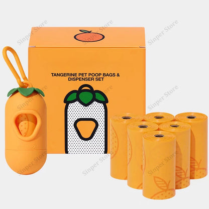 Dog Poop Bag Holder for Leash Dogs Waste Bag Dispenser with Elastic Loop Protable Lightweight Plastic Holders for Pet Dogs