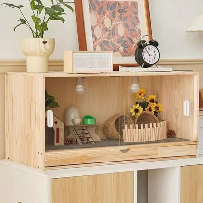 Wooden Bird Cage Parrot Pigeon Birds House with Drawers Ventilate Large Space Bird Nests Home Birds Breeding Box Aviary Pigeon